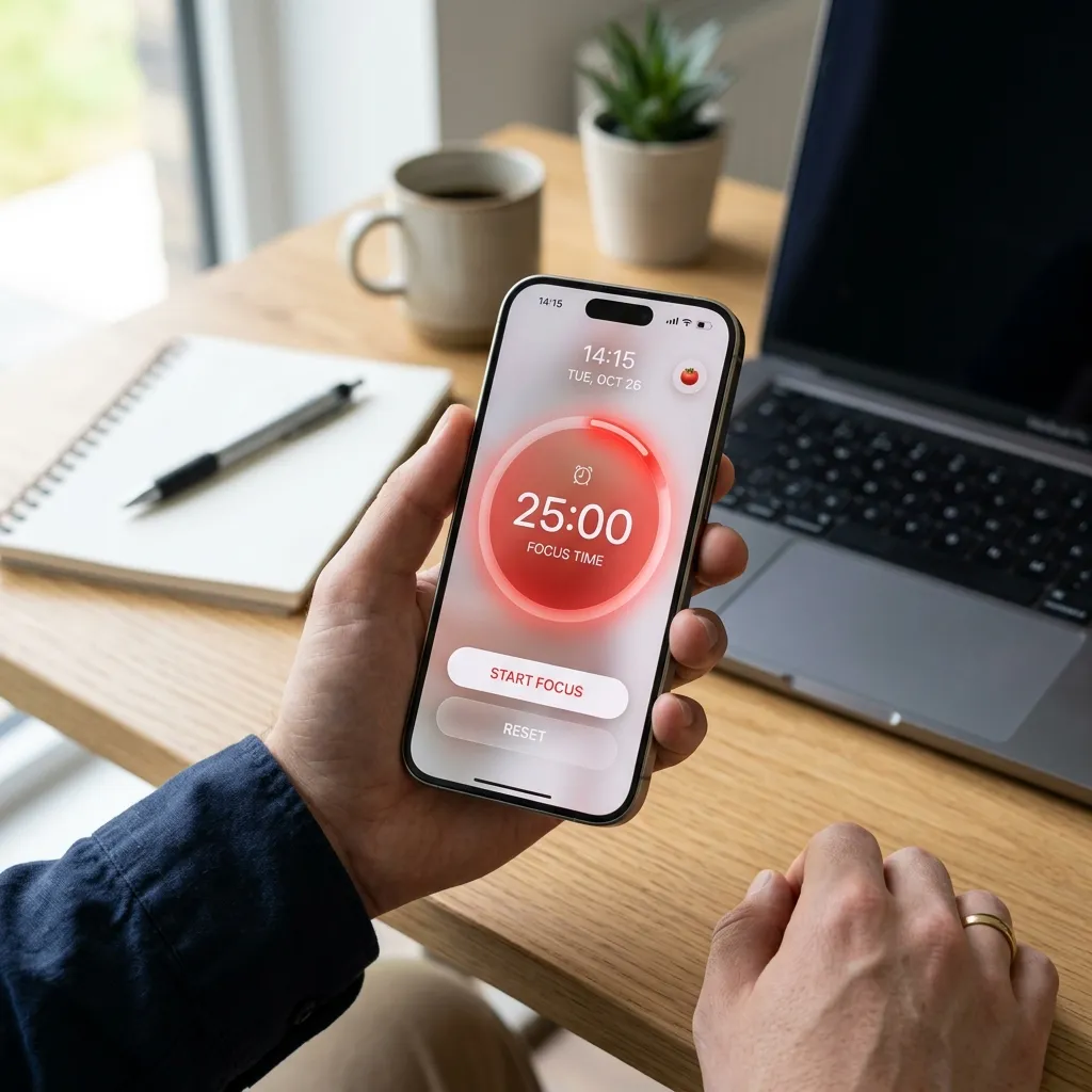 Best Pomodoro Timer App for Mobile - pomodorofocustimer Elite Interface