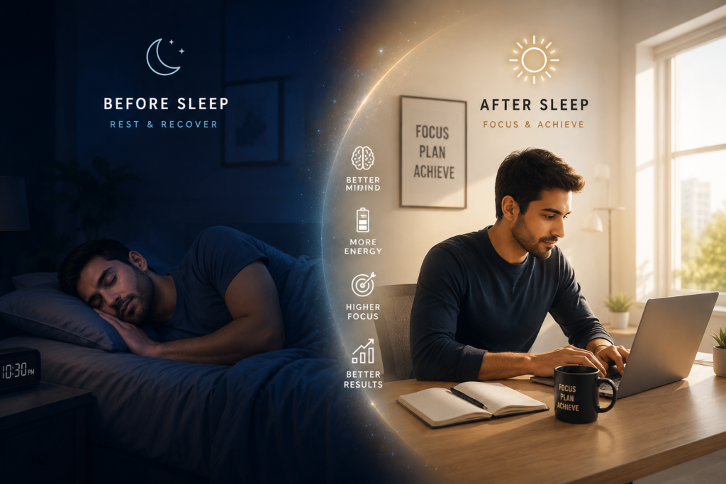 sleep productivity improving focus and energy after good sleep