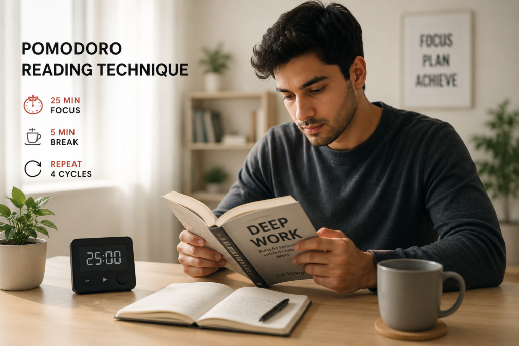 Pomodoro reading technique